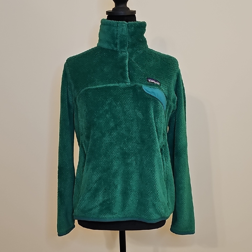 Patagonia Greenish Teal Fleece Pullover - Picture 5 of 12